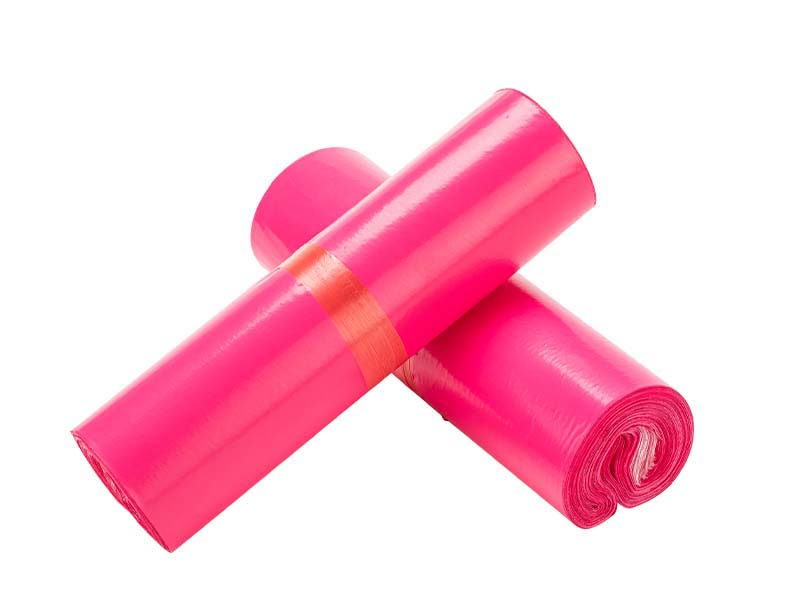 青冈玫红色快递袋-02